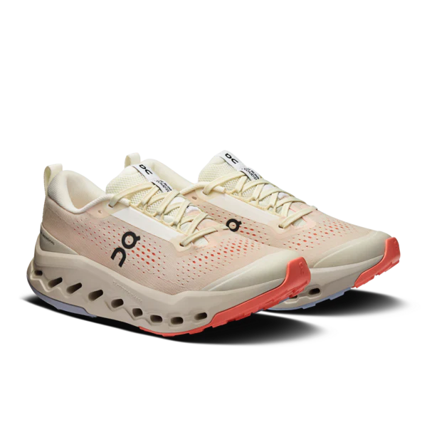 On Womens Cloudsurfer Trail 2 Ivory/Salmon 3WF30103297