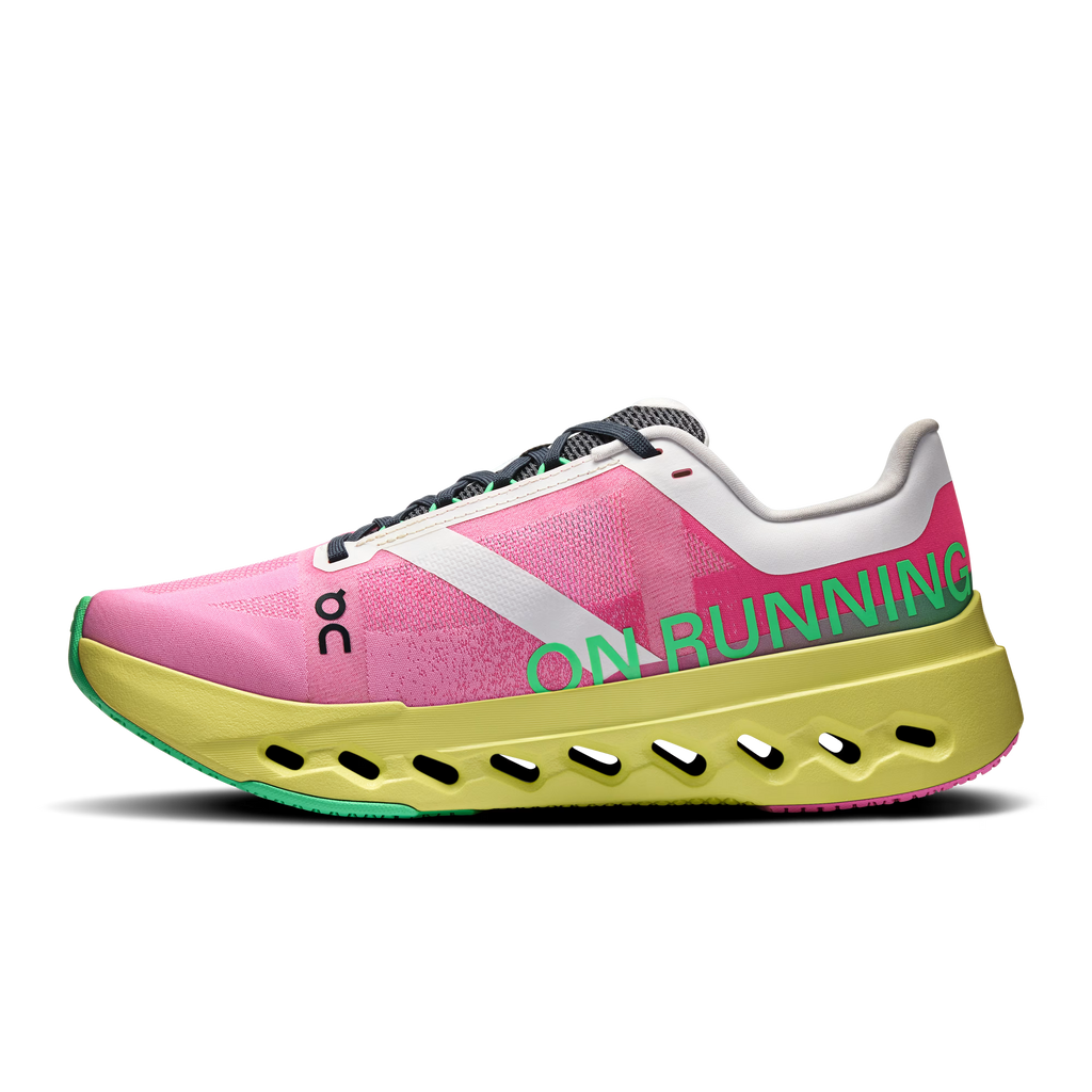 On Womens Cloudsurfer Next Pink/Limelight 3WE30053214
